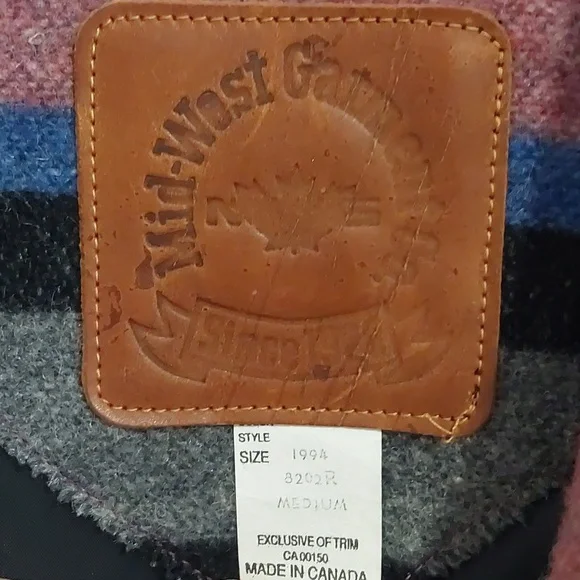 Vintage Mid-West Garment Co Western Blanket Crop Jacket - Picture 5 of 9